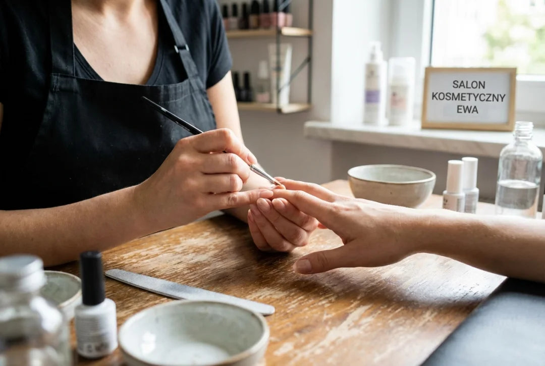 Delikatna architektura hybrydy w ujęciu makro podczas pracy stylistki