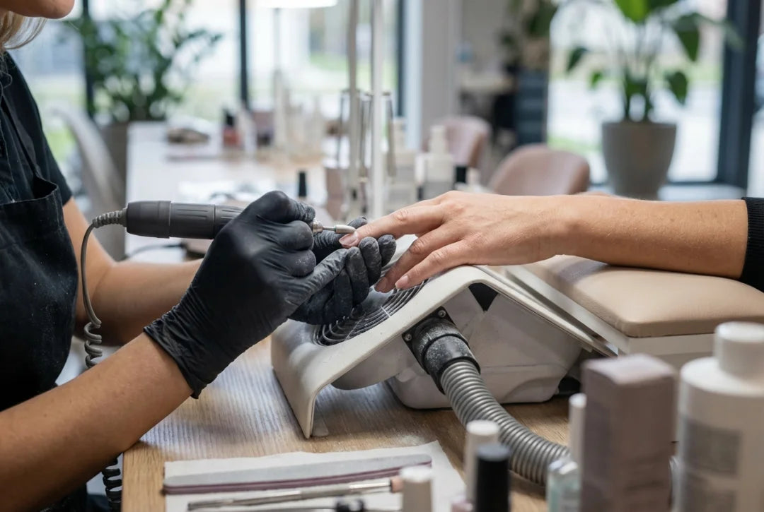 Protokół bezpiecznego zdejmowania żelu frezarką w warunkach salonowych