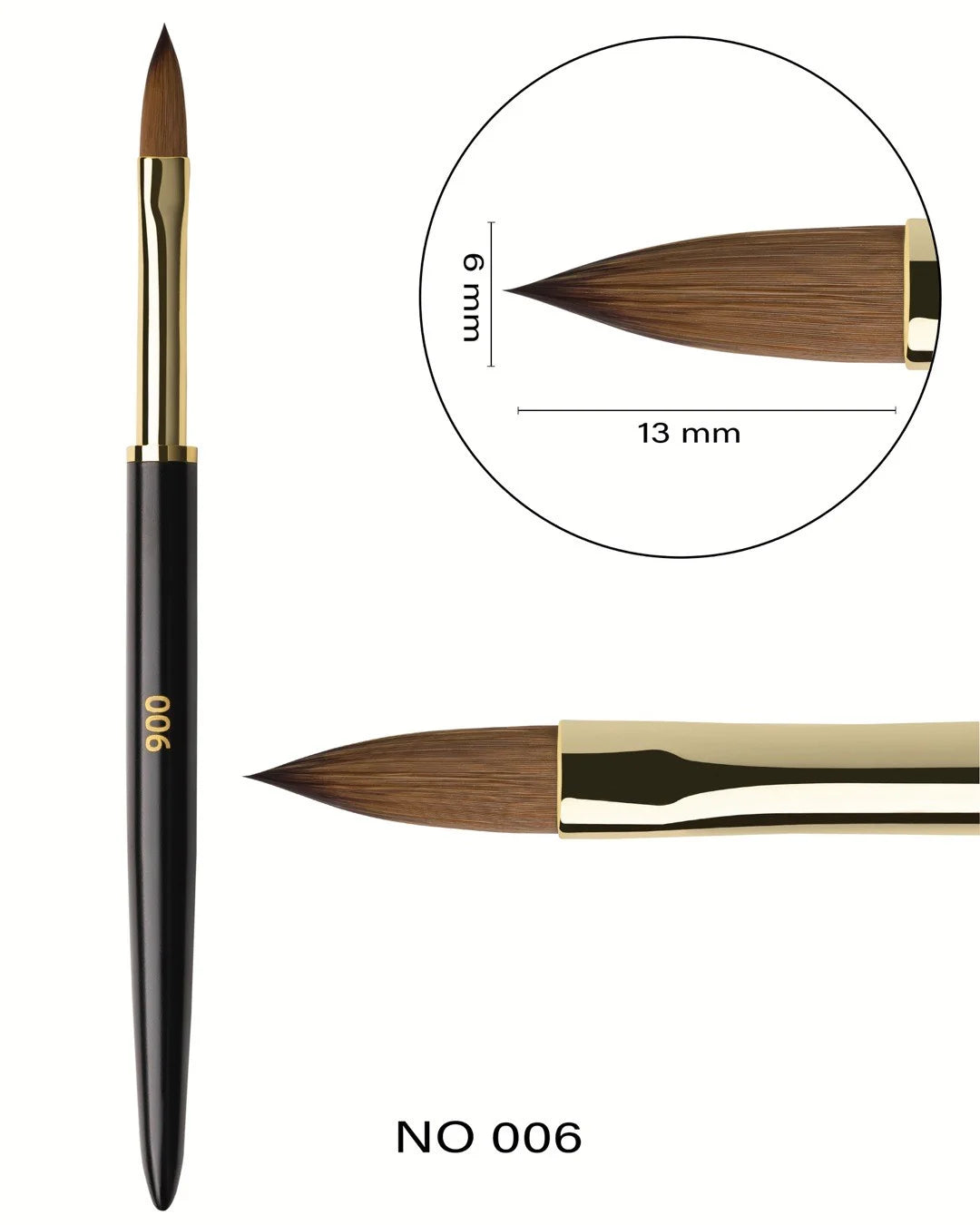 F.O.X Nail Art Brush 006 "Round"