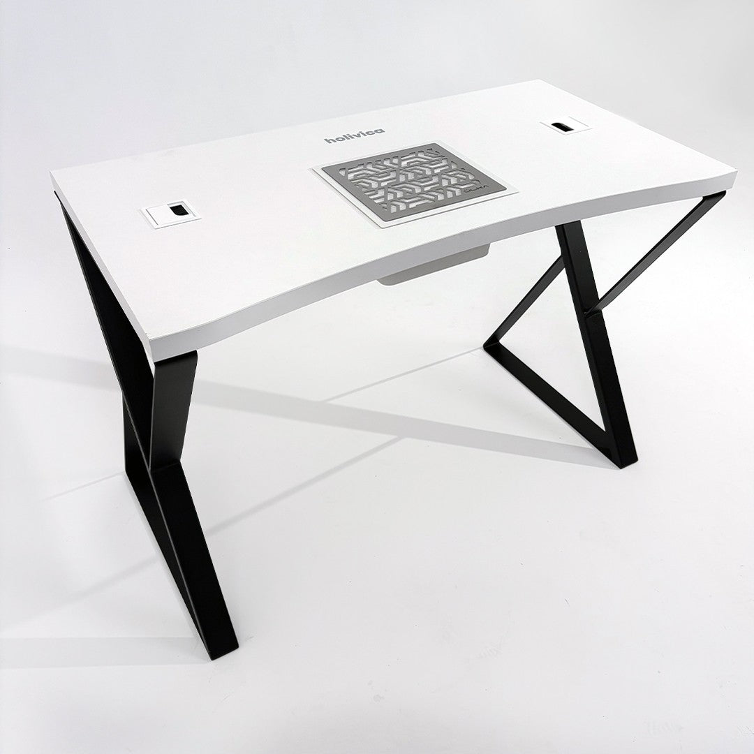 Holivica manikúrový stôl s výrezom na odsávačku prachu