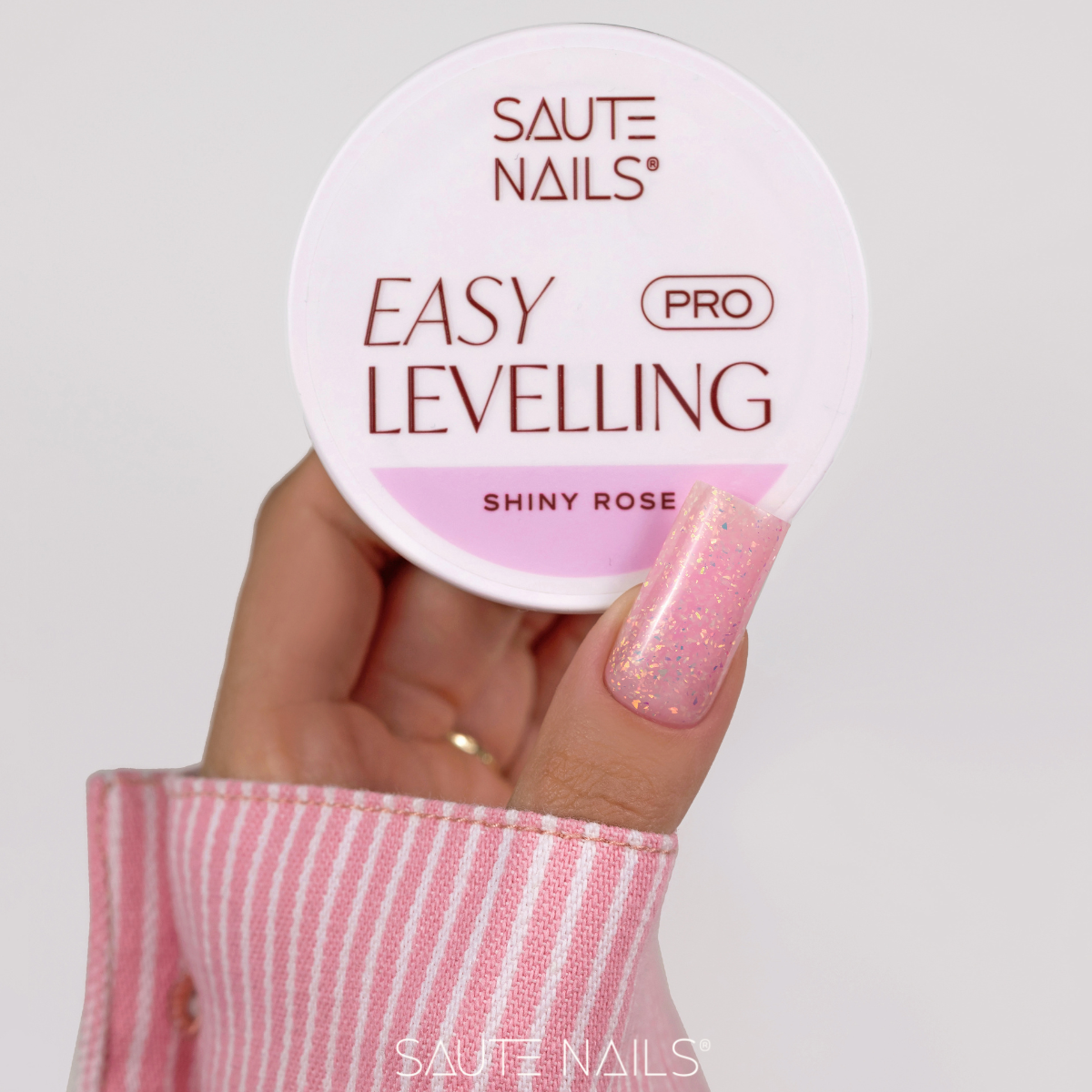 Modelovacie gély Easy Levelling PRO Shiny Rose 30g