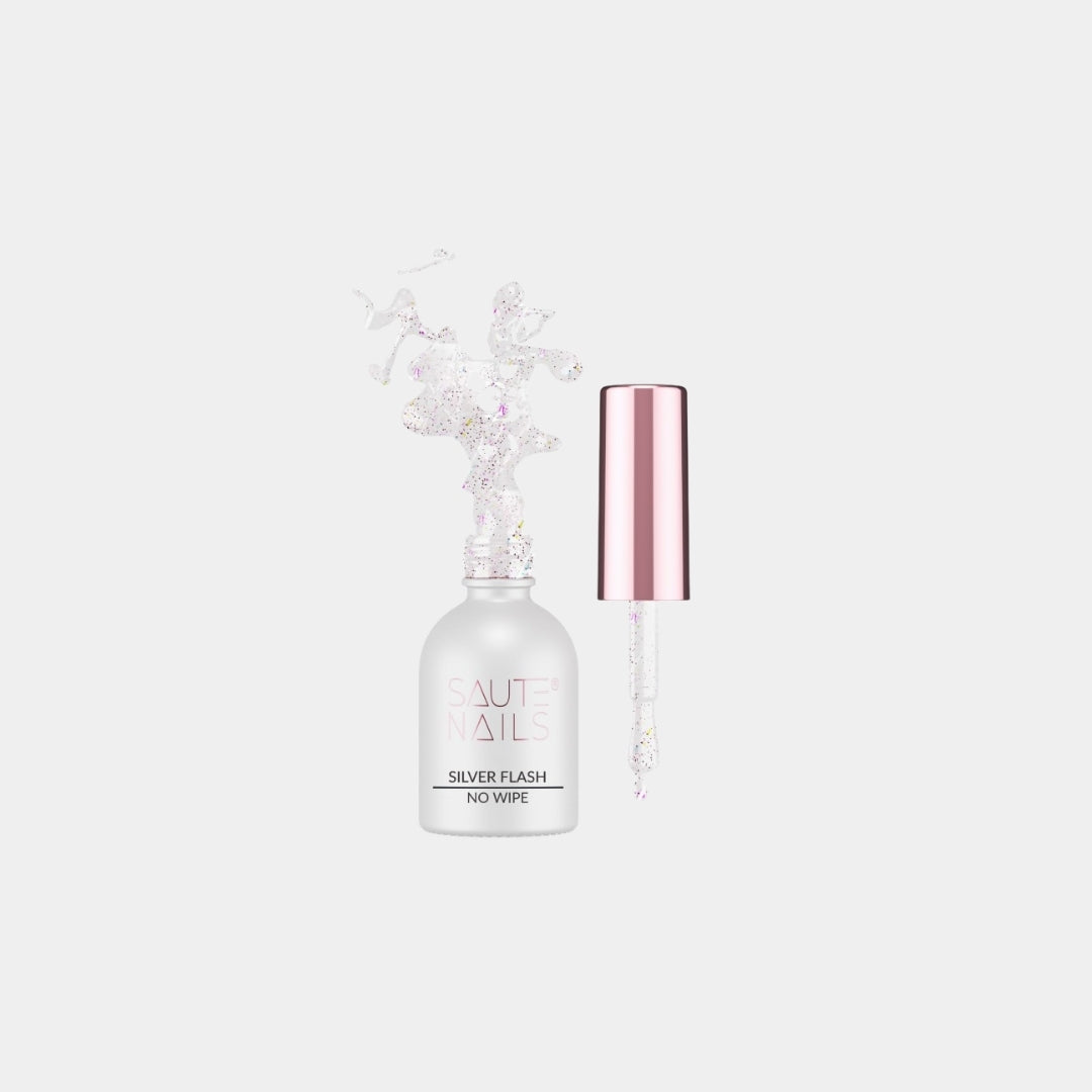 Hybridný top coat Silver Flash