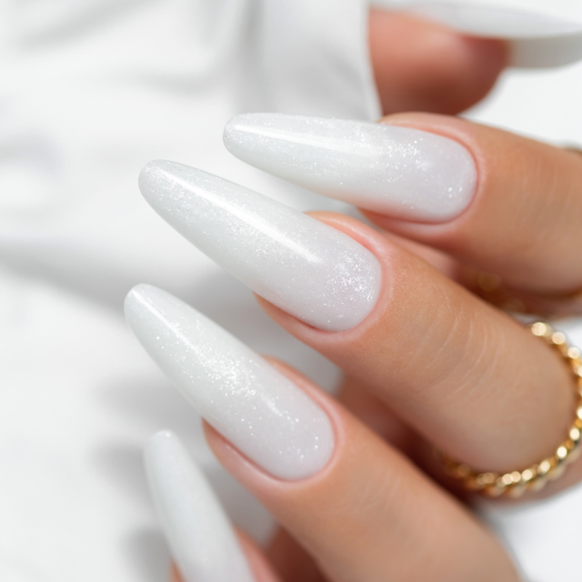Modelovacie gély One Touch Glitter Milky White 30g