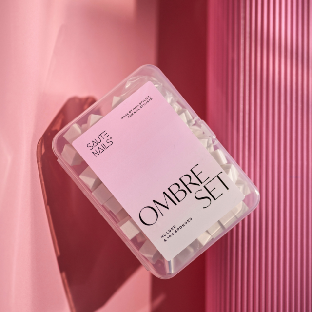 Ombre set – držiak + 100 hubiek